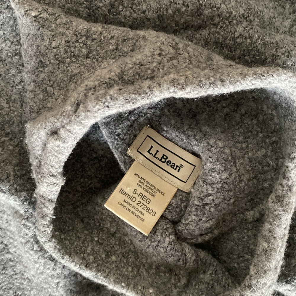 Vintage LL Bean wool sweater with mock neck